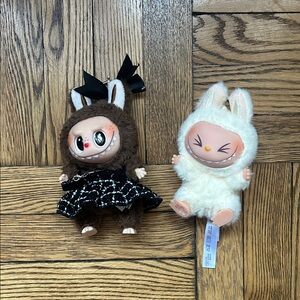 Adorable Brown and Cream Bunny Plush Set lafufus